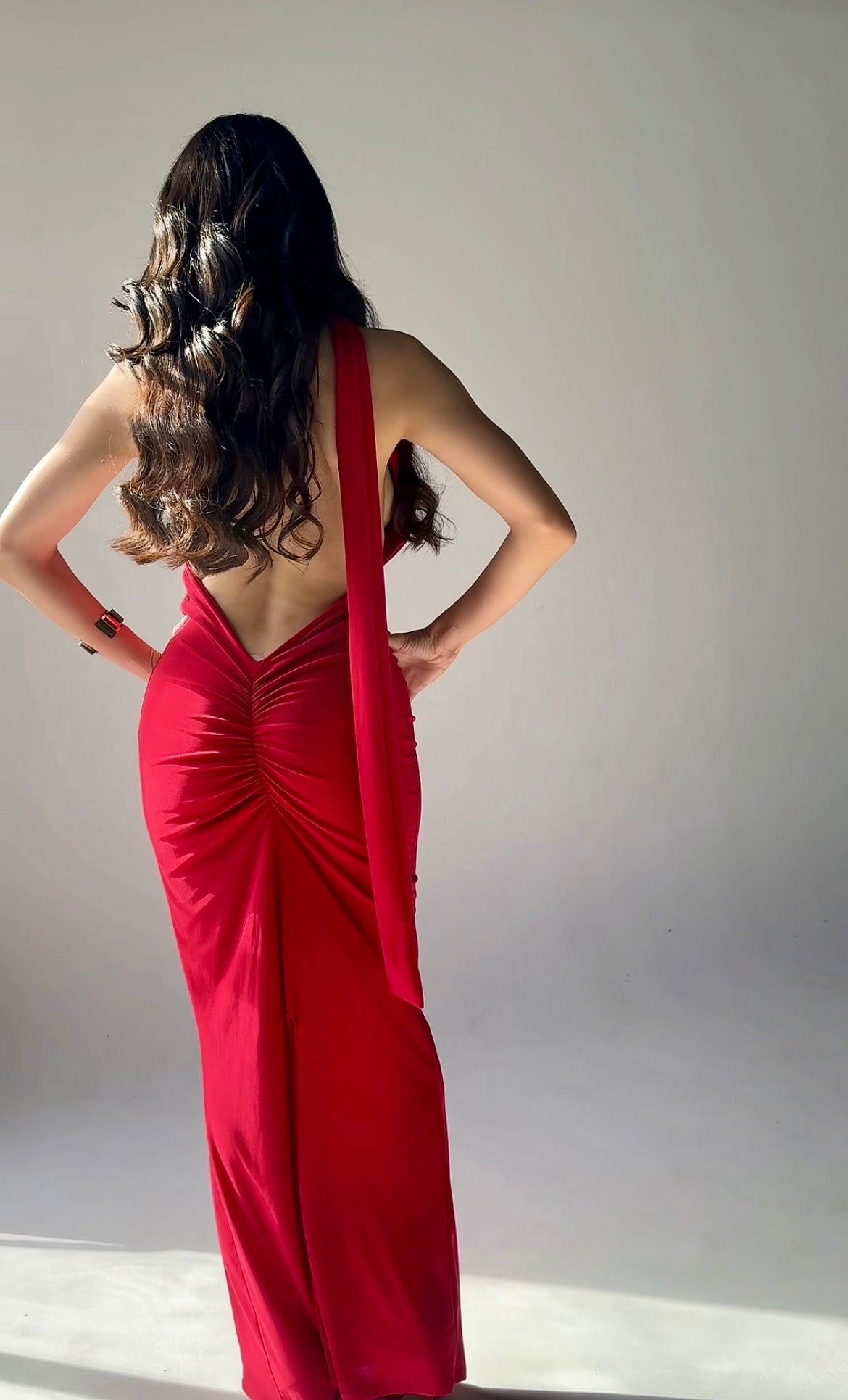 Crimson Bloom Dress