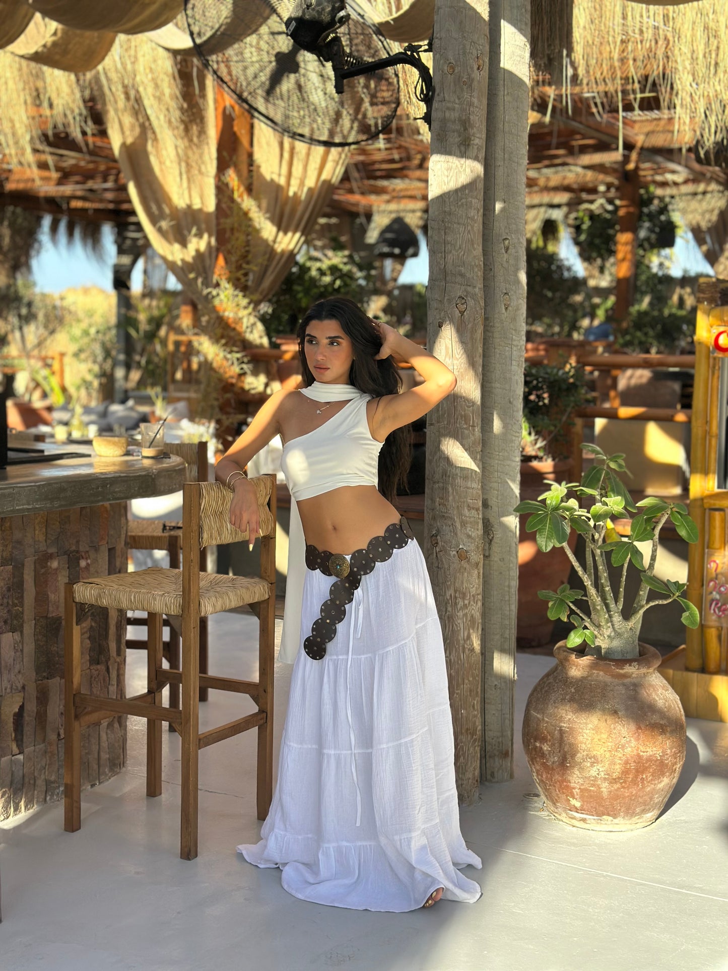Bohemian maxi skirt