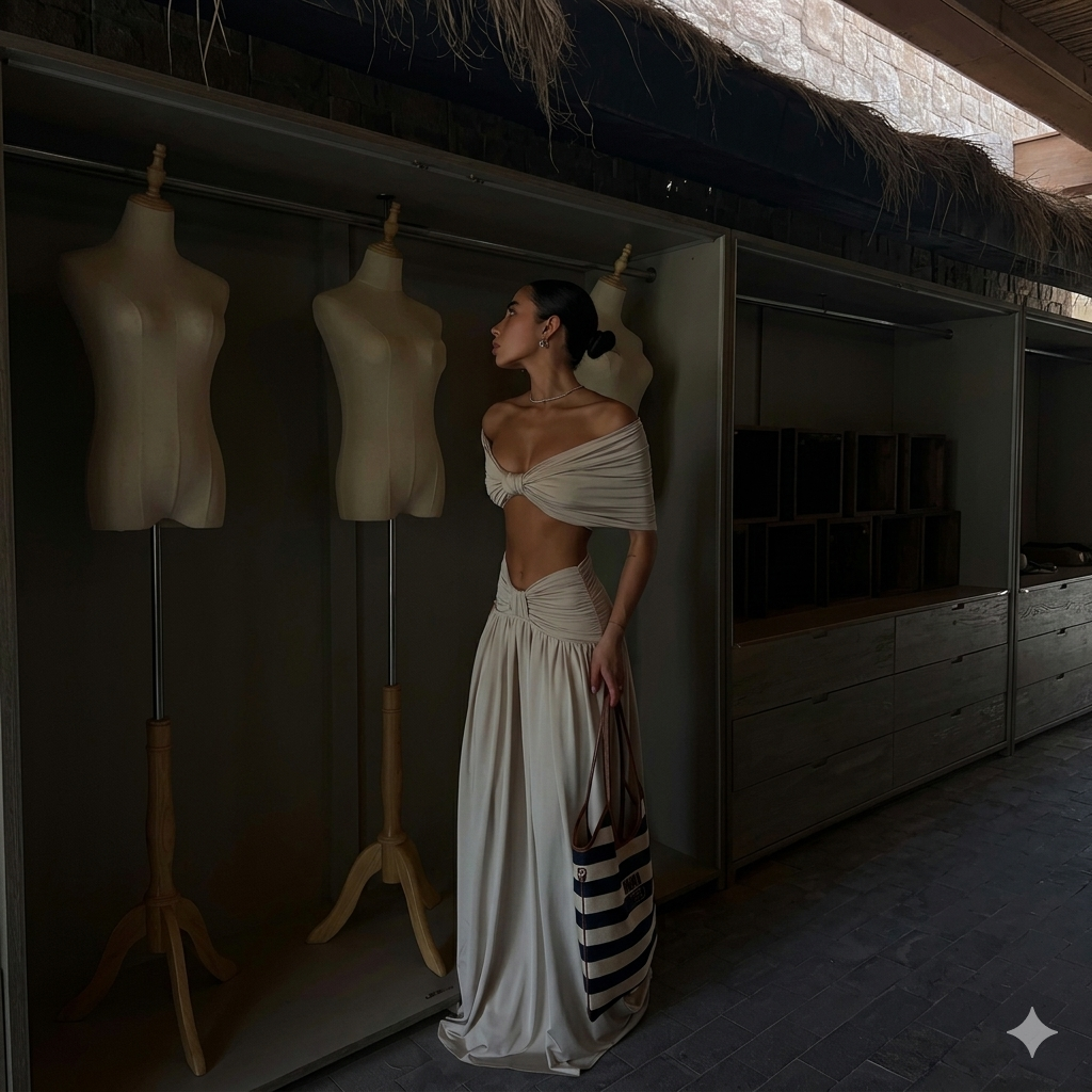 Beige Nefertiri set
