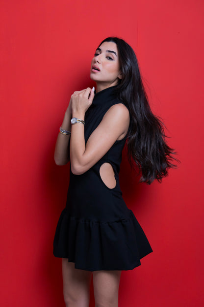 Balloon Cut-out dress