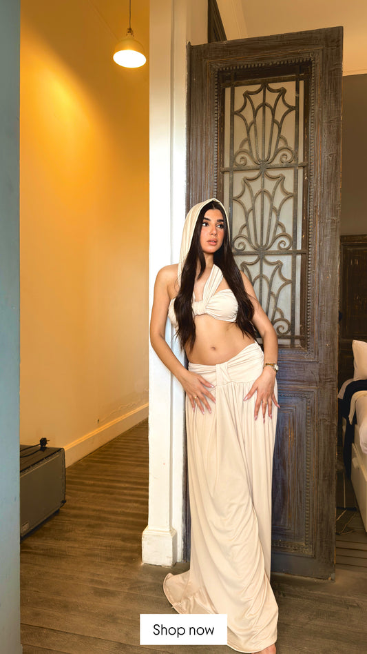 Beige Nefertiri set