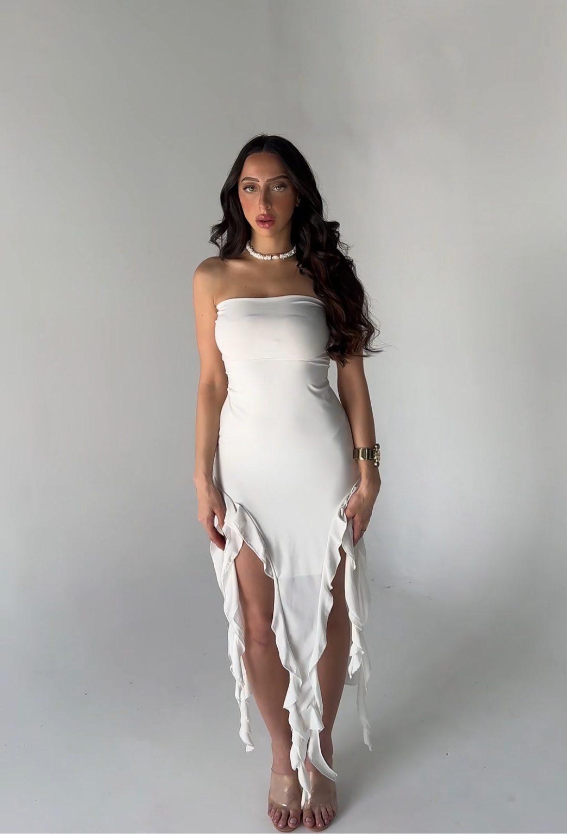 Ruffle Pencil dress
