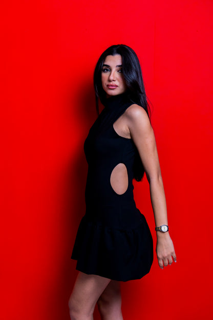 Balloon Cut-out dress