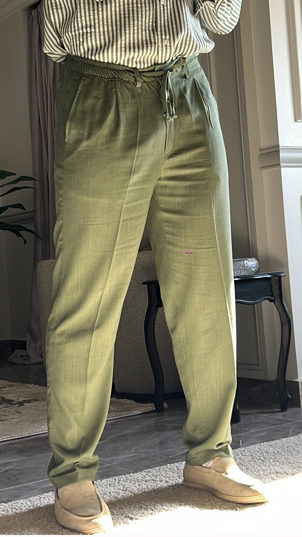 Pure linen Classic pants