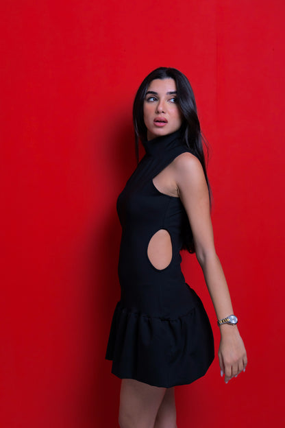 Balloon Cut-out dress