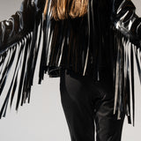 Leather Fringa Jacket