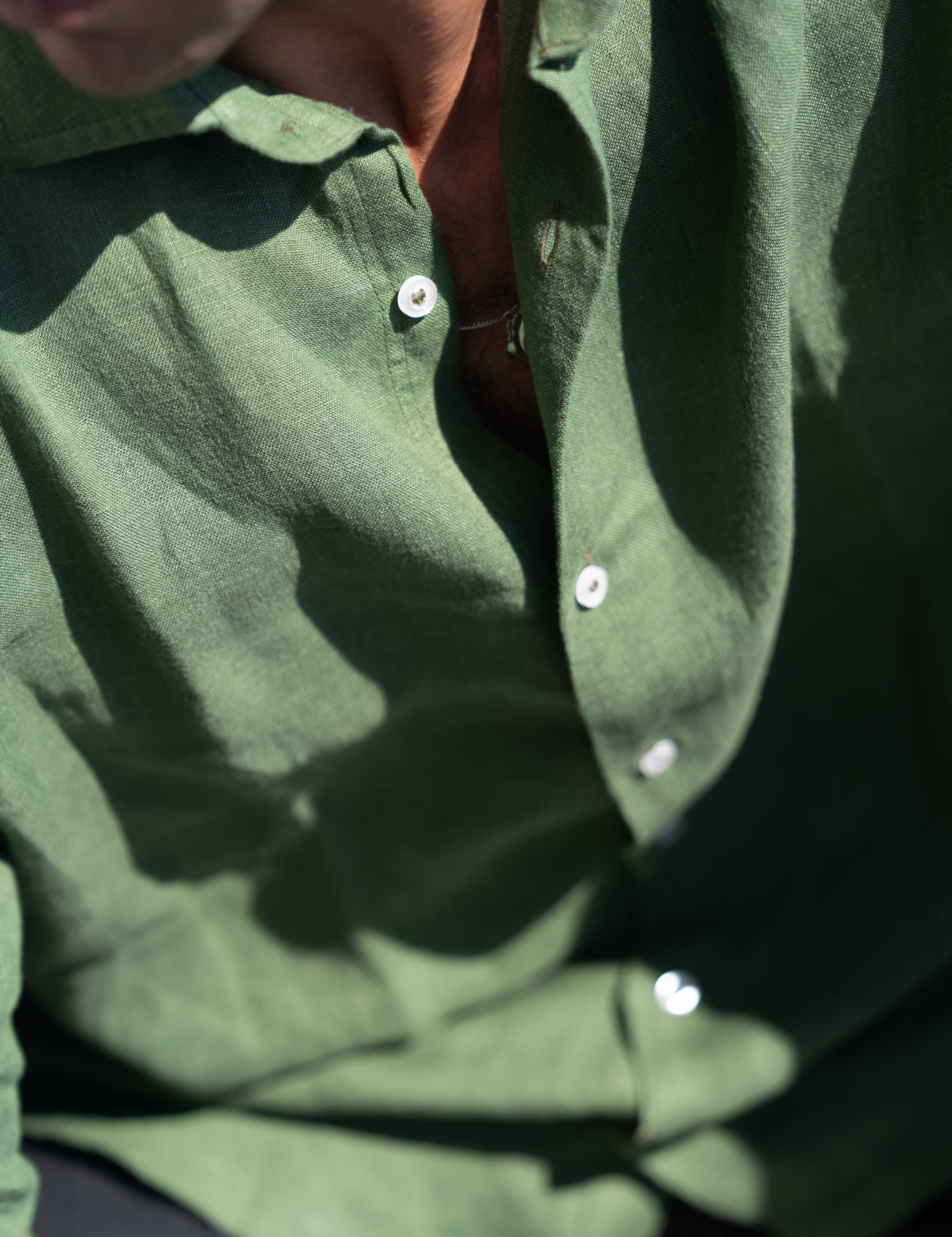 Shore Linen shirt Green