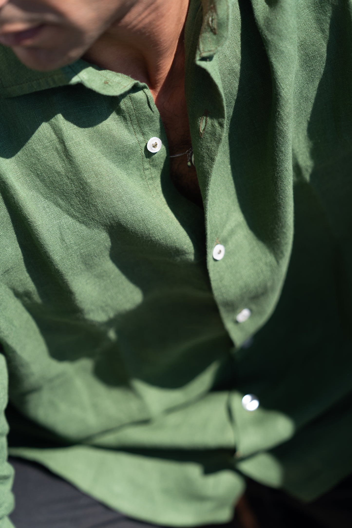 Shore Linen shirt Green
