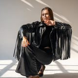 Leather Fringa Jacket