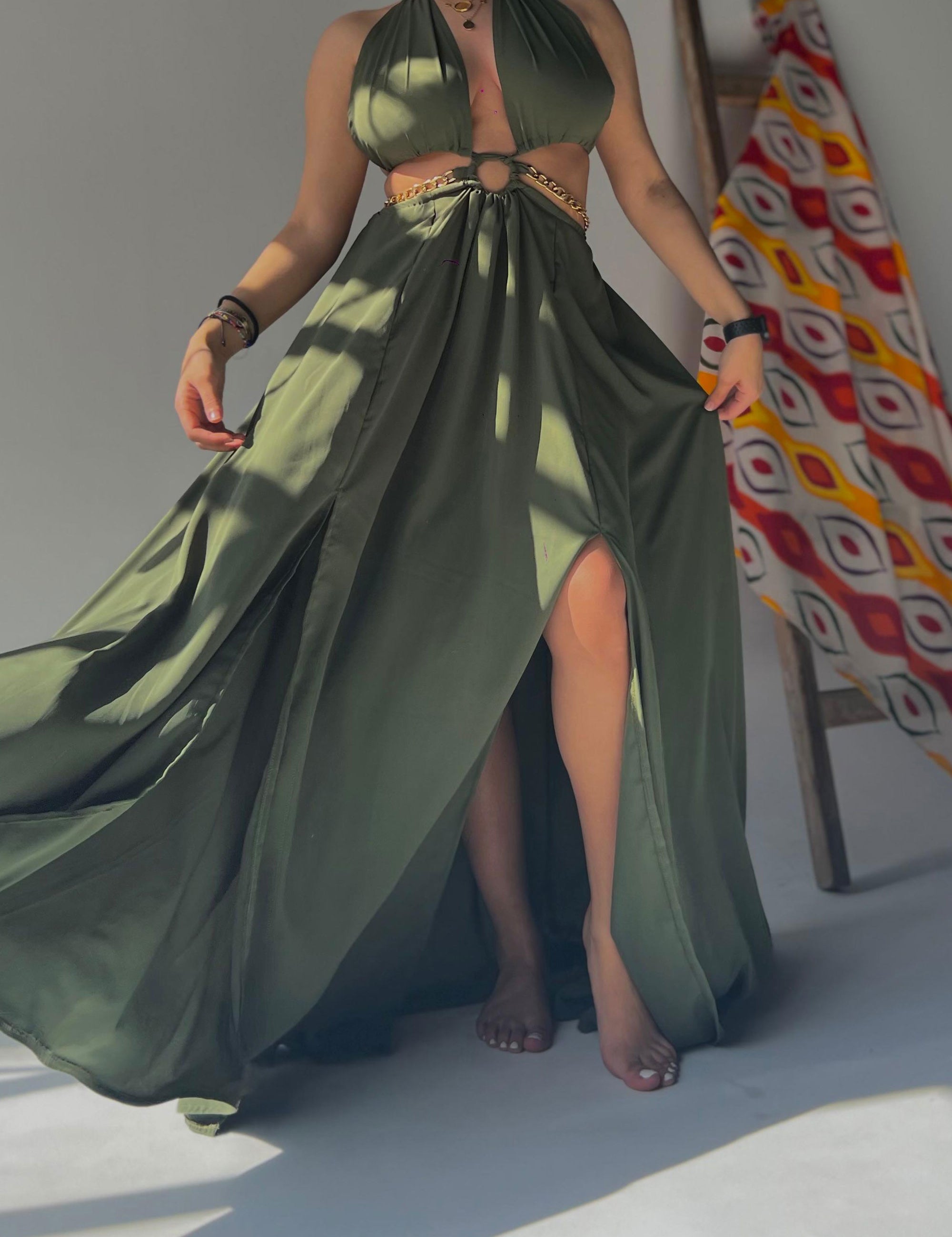 Flowy chain dress